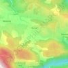 Aunat topographic map, relief map, elevations map