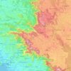 Kodagu topographic map, relief map, elevations map