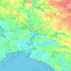 Muzillac topographic map, relief map, elevations map