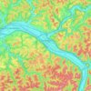 Charleston topographic map, elevation, relief