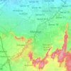 Gurugram topographic map, relief map, elevations map