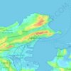 Santander topographic map, elevation, relief