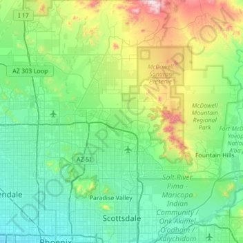 what is elevation on a topographic map