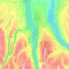 Seneca Lake topographic map, elevation, relief