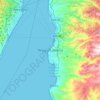 Reggio di Calabria topographic map, relief map, elevations map
