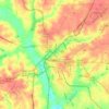 Americus topographic map, relief map, elevations map
