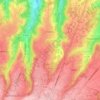 Clarens topographic map, relief map, elevations map
