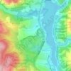 Lexington Reservoir topographic map, elevation, relief