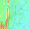 Dalton topographic map, relief map, elevations map