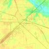 Waycross topographic map, relief map, elevations map