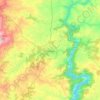 Chantada topographic map, elevation, relief