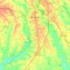 Moultrie topographic map, relief map, elevations map