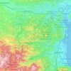 L'Aude topographic map, relief, elevation