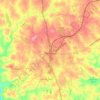 Thomaston topographic map, relief map, elevations map