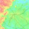 Toccoa topographic map, relief map, elevations map