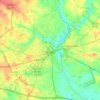 Dublin topographic map, relief map, elevations map