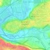 Barañáin topographic map, elevation, relief
