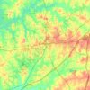 LaGrange topographic map, relief map, elevations map