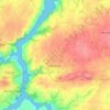 Trédarzec topographic map, relief map, elevations map