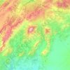 Huéscar topographic map, elevation, relief