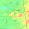 Cordele topographic map, relief map, elevations map