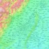 成都市 topographic map, elevation, relief