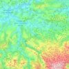 Cangas de Onís topographic map, elevation, relief