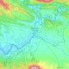 Sangüesa topographic map, elevation, relief