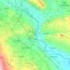 Tudela topographic map, elevation, relief