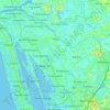 Paravur topographic map, relief map, elevations map