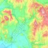 Akhisar topographic map, elevation, relief