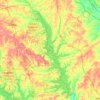 Toledo Bend Reservoir topographic map, elevation, relief