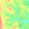 Clay County topographic map, elevation, relief
