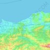 Boumerdès topographic map, relief map, elevations map