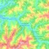 San Martín del Rey Aurelio topographic map, elevation, relief