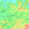 Siero topographic map, elevation, relief