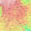云南省 topographic map, elevation, relief