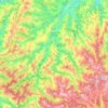 Cangas del Narcea topographic map, elevation, relief