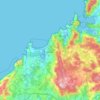 Valdoviño topographic map, elevation, relief