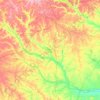 Jefferson County topographic map, relief map, elevations map