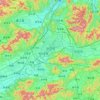 Yiwu topographic map, elevation, relief