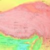 Tibet topographic map, elevation, relief