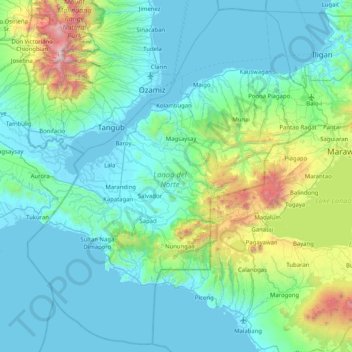 Lanao Del Norte Map Lanao Del Norte Topographic Map, Elevation, Relief