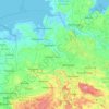 Niedersachsen topographic map, elevation, relief
