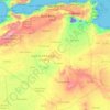 Algeria topographic map, relief map, elevations map
