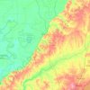 Yazoo County topographic map, elevation, relief