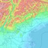 Veneto topographic map, elevation, relief