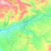 Cordova topographic map, elevation, relief