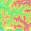 Montoggio topographic map, elevation, relief