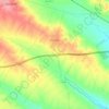 Chucena topographic map, elevation, relief